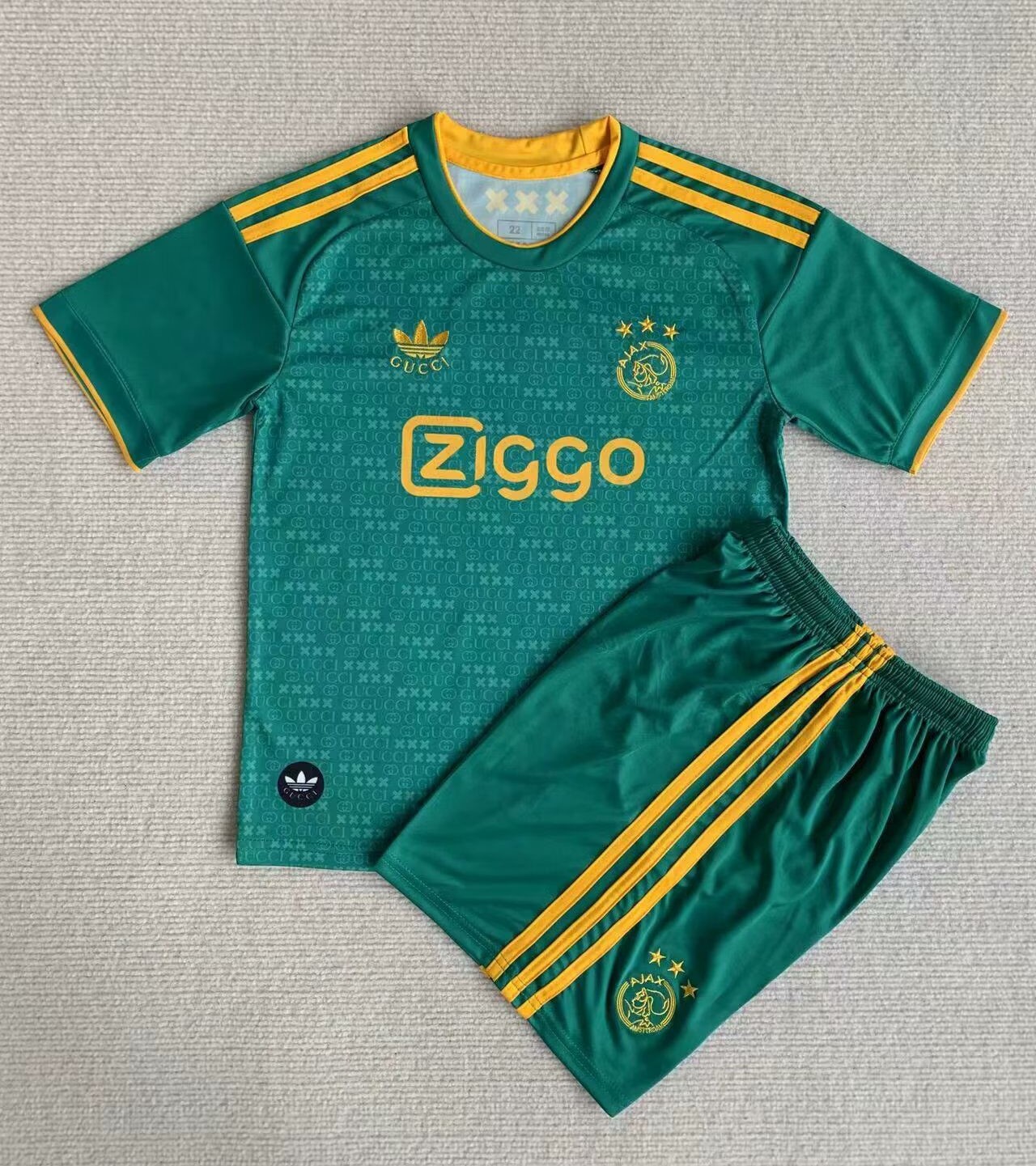 Kids-Ajax 23/24 Concept Green Soccer Jersey